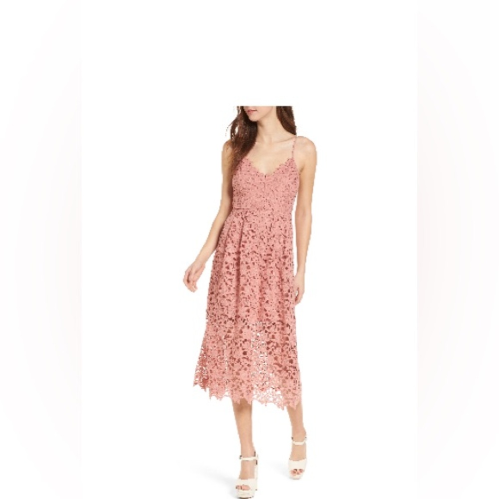 ASTR the Label lace midi dress